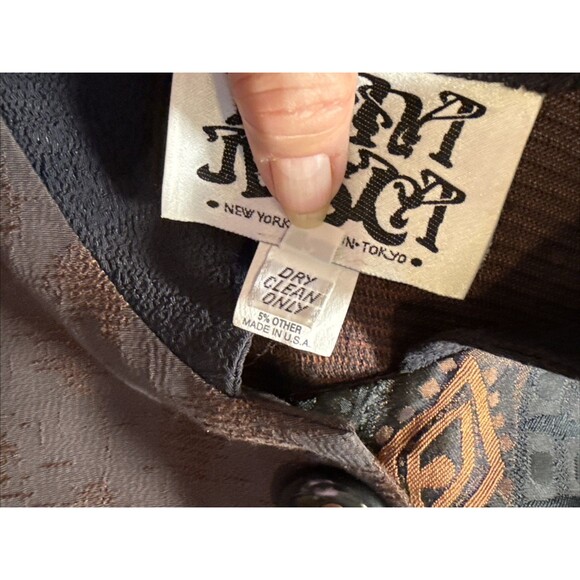 Vintage Donna Jessica Boho Patchwork Button Down Cardigan Medium 2 Lagenlook - Picture 7 of 9